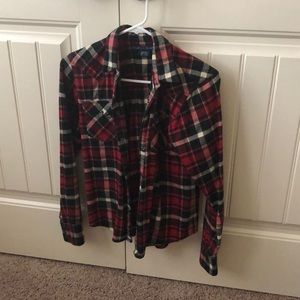 Flannel Button Up Shirt-Slim Fit